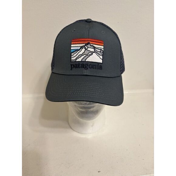 Men's Patagonia Line Logo Ridge LoPro Trucker Hat Cap Plume‎ NWT Free Shipping - Picture 1 of 5